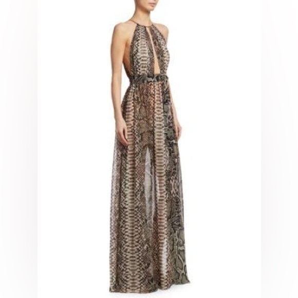 Marciano Pants - Marciano Snakeskin Print Jumpsuit